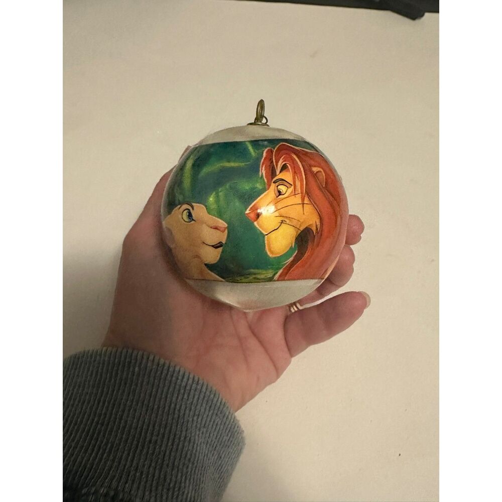 Vintage Lion King Christmas Tree Ornament Ball Disney
